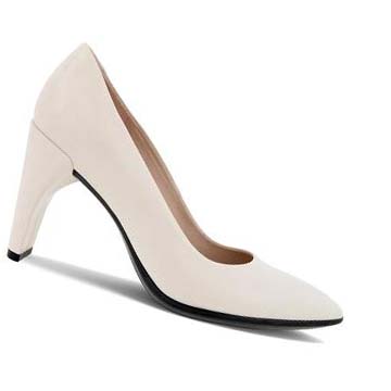 Women's Ecco Shape 75 Pointy Sleek 2.0 Dress Shoes Beige | SG 115WNB